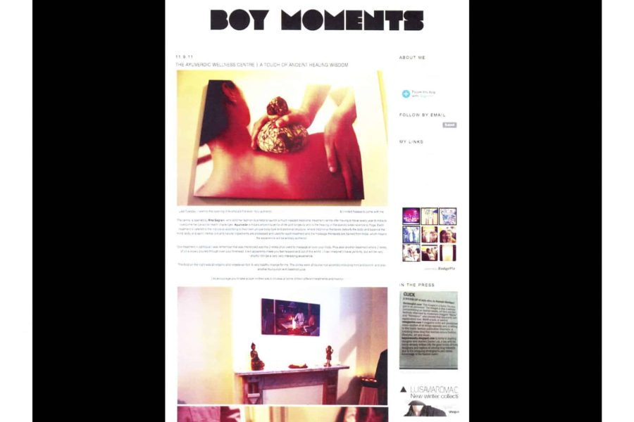 Article about ayurvedic wellness centre in Boy moments